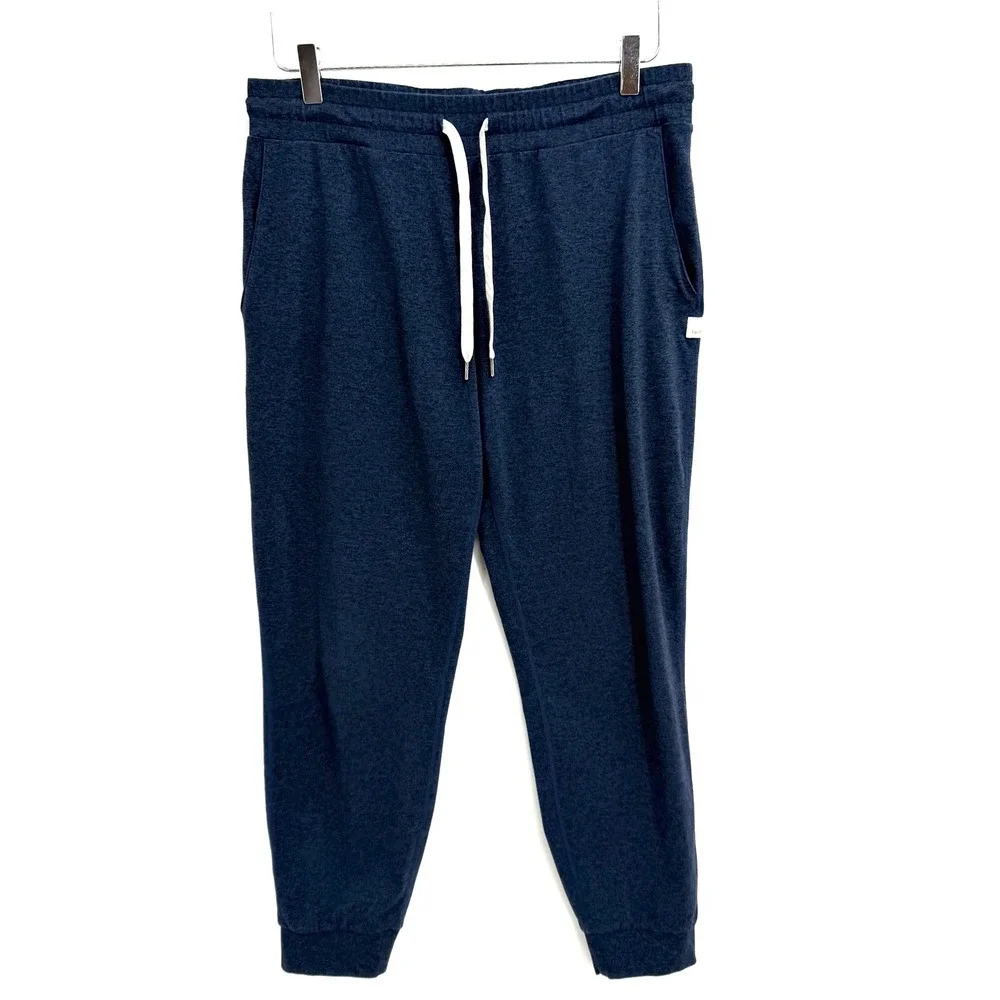 Vuori Performance Joggers Womens Size M Navy Heather Stretch Sweatpants VW303 - Picture 1 of 9